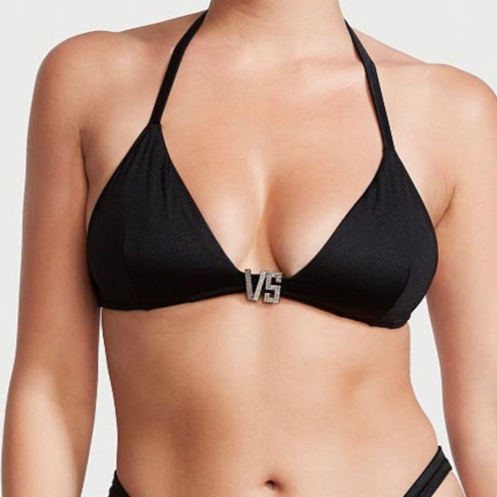 VS Shine Hardware Halter Bikini Top